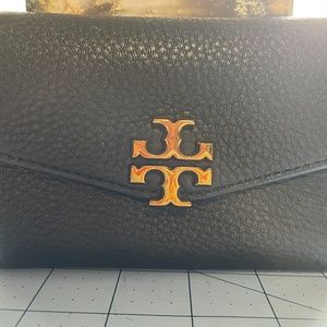 Tory Burch "Kira" Pebbled Leather Wallet